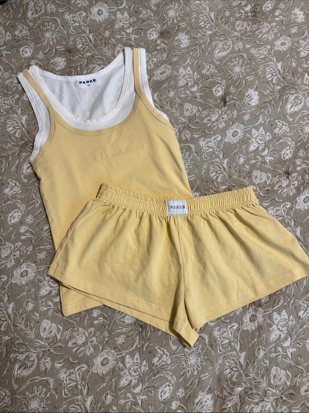 PARKE Layered Tank and Short set, size XS. NEW!